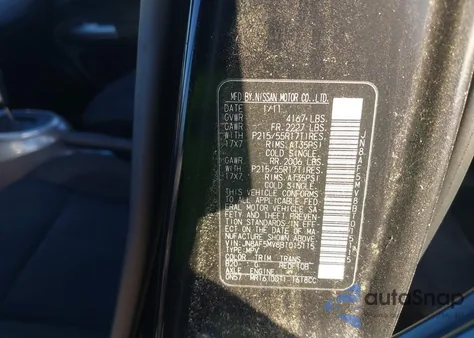 2011 Nissan Juke Sv из США, поврежденный, VIN JN8AF5MV8BT015115